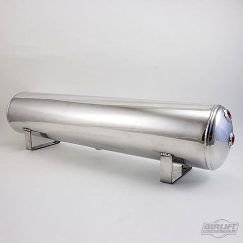 Air Lift Performance - 4 Gallon Polished Aluminum Tank Style 2