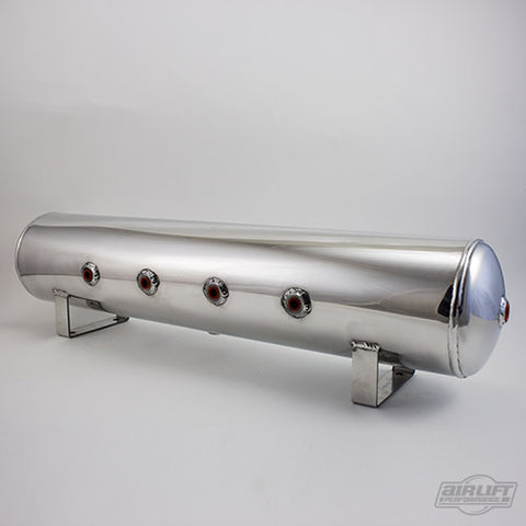 Air Lift Performance - 4 Gallon Polished Aluminum Tank Style 1