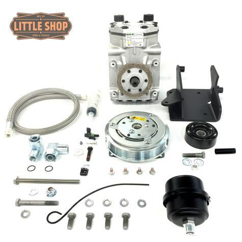 Little Shop MFG. GM 4.3, 5.0, 5.7 Pre-Vortec Engine Driven Compressor Kit-Complete Air Ride