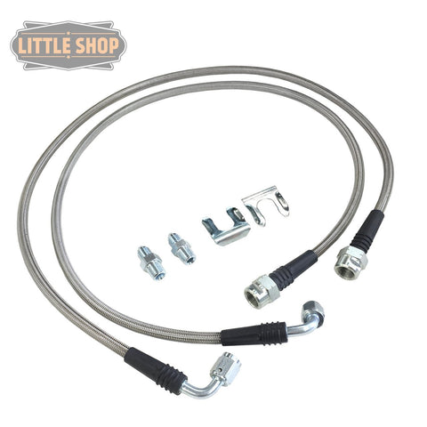 Little Shop MFG. Stainless Steel Braided Flex Lines - 88-00 CK1500-Complete Air Ride