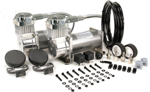 Viair 380c Dual Value Pack - Pewter-Complete Air Ride