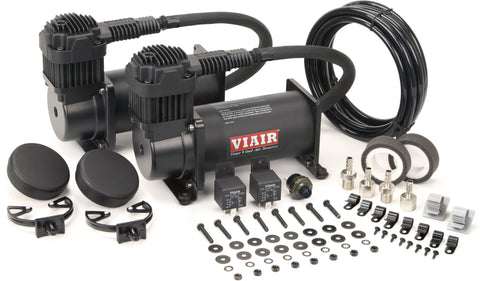 Viair 380c Dual Value Pack - Stealth Black-Complete Air Ride