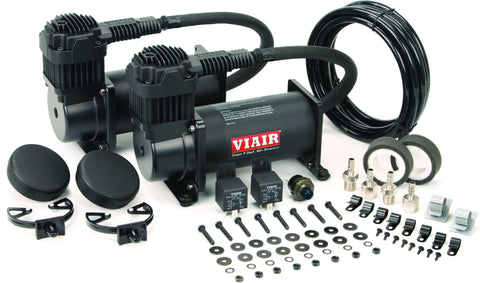 Viair 400c Dual Value Pack - Stealth Black-Complete Air Ride