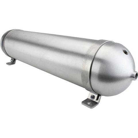 Seamless Tanks Aluminum Air Tank 24" Length 5.562" Diameter - 3/8" Ports - 2 Gallon