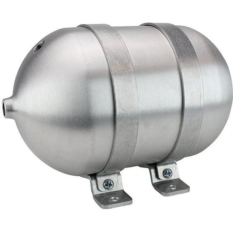 Seamless Tanks Aluminum Air Tank 12" Length 5.562" Diameter - 3/8" Ports - 1 Gallon