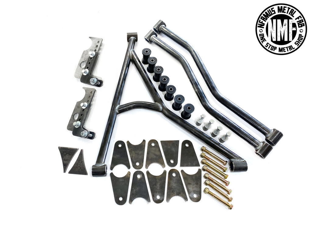 Nfamus Metal 88-98 Chevy 3 Link Under Frame Kit - Complete Air Ride