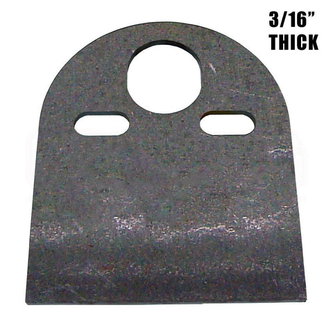 AVS 5.5" x 6.75" D-Shape Upper Bag Plate - 3/16"