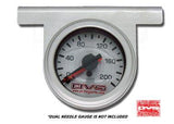 AVS Single Gauge Panel - Polished Stainless Steel-Complete Air Ride