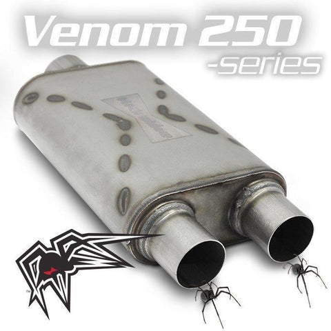 Black Widow Venom 250 Series Single/Dual Muffler-Complete Air Ride