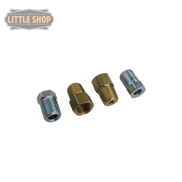 Little Shop MFG. Brake Line Adapters For 99Present GM 1500 16" Rear